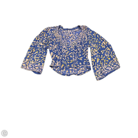 Top Long Sleeve By Free People In Blue, Size: Xs