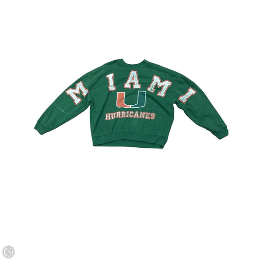 Sweatshirt Crewneck By Hollister In Green, Size: Xl