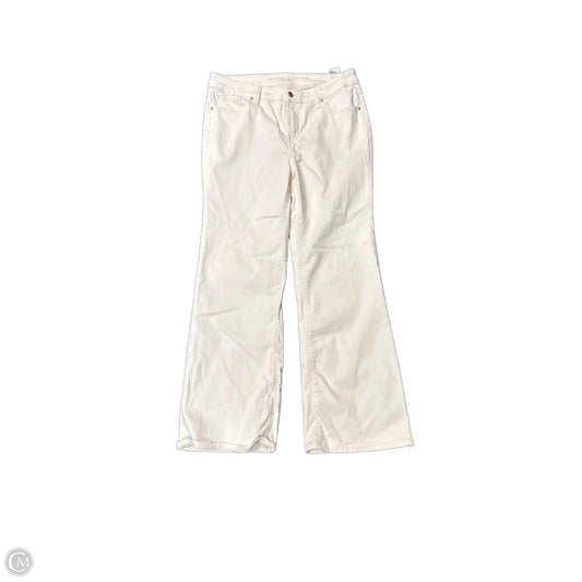 Jeans Wide Leg By Chicos In Cream, Size: 10