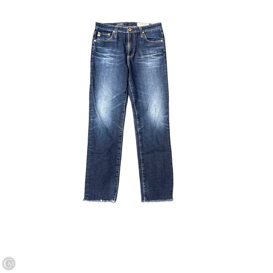 Jeans Straight By Ag Jeans In Blue, Size: 4