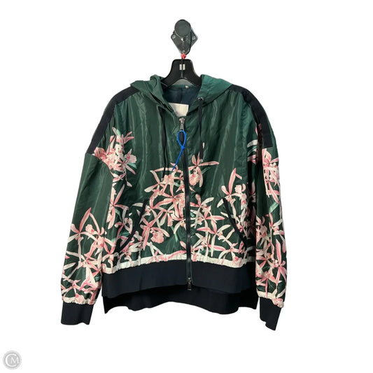 Jacket Luxury Designer By Moncler In Green, Size: M