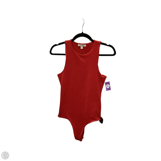 Bodysuit By Guess In Red, Size: Xs