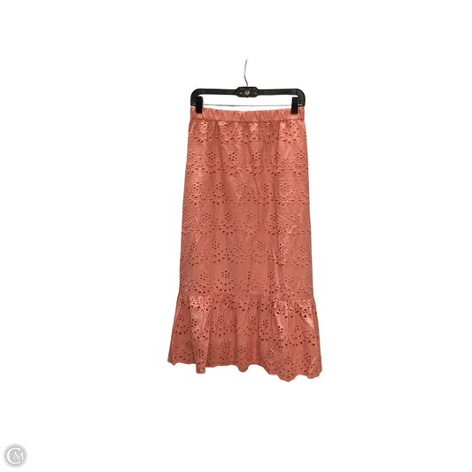 Designer Skirt Maxi By Joie In Peach, Size: L