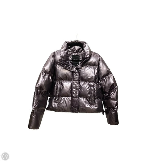 Designer Coat Puffer & Quilted By Noize In Purple, Size: M