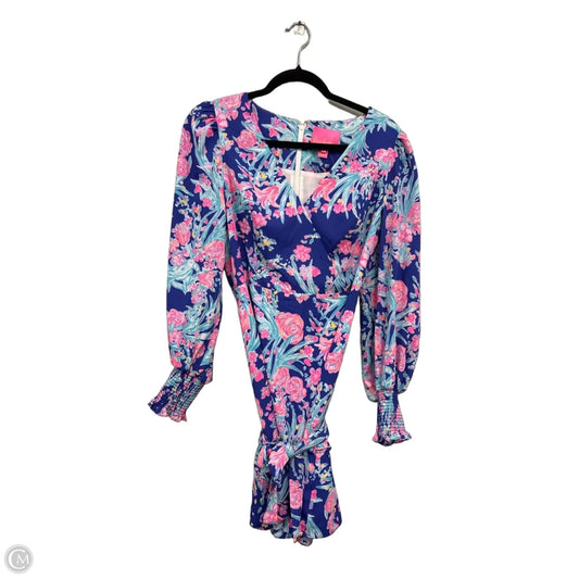 Dress Designer By Lilly Pulitzer In Blue & Pink, Size: 6