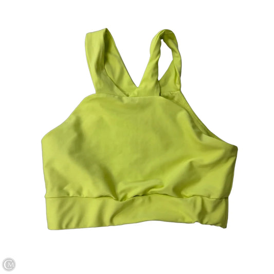 Athletic Bra By Clothes Mentor In Yellow, Size: M