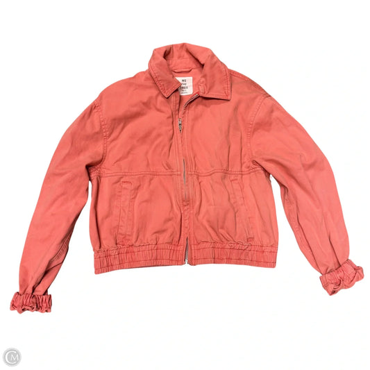Jacket Denim By We The Free In Orange Denim, Size: Xs