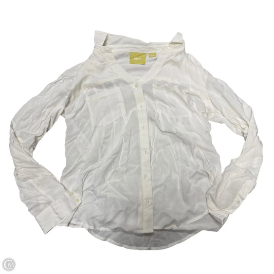 Top Long Sleeve By Maeve In Cream, Size: Xs