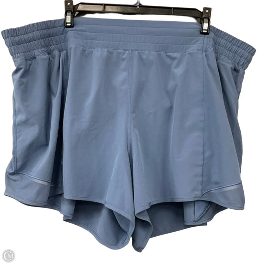 Athletic Shorts By Lululemon In Blue, Size: 20
