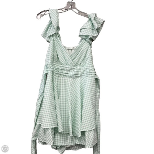 Romper By Altard State In Checkered Pattern, Size: Xl