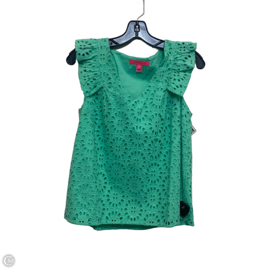 Top Sleeveless Designer By Lilly Pulitzer In Green, Size: S