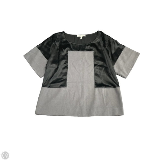 Top Short Sleeve Designer By See By Chloe In Black & Grey, Size: 4