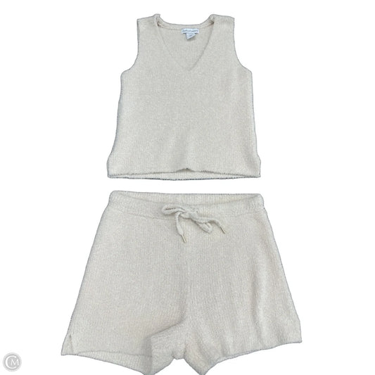 Lounge Set Shorts By Cupcakes And Cashmere In Beige, Size: S
