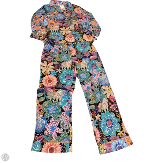 Pajamas 2pc By Johnny Was In Floral Print, Size: L