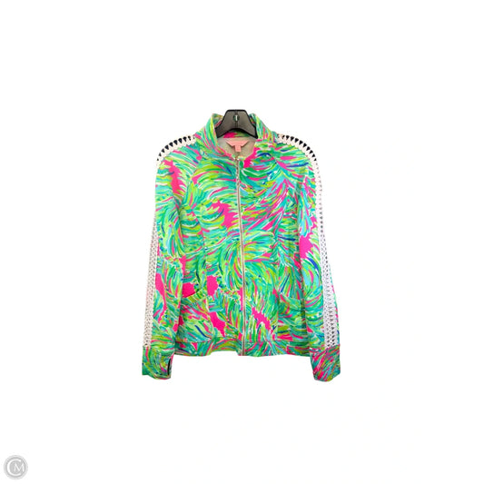 Jacket Designer By Lilly Pulitzer In Green & Pink, Size: S