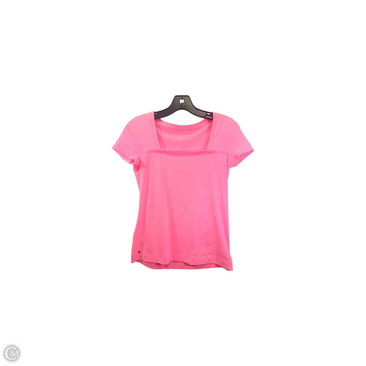 Top Short Sleeve Designer By Lilly Pulitzer In Pink, Size: Xxs