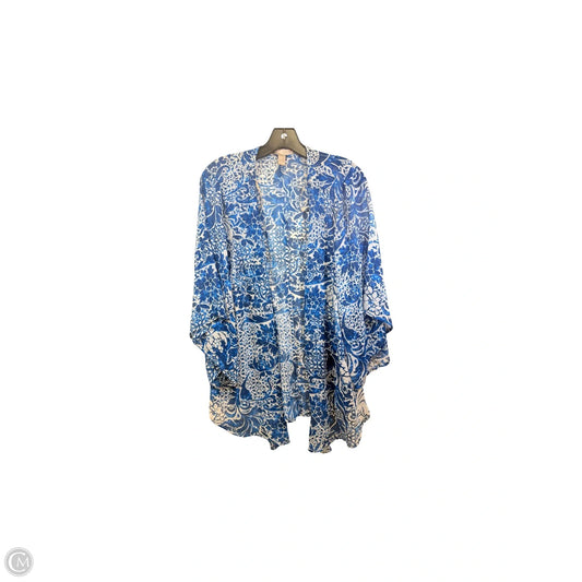 Kimono By Forever 21 In Blue & White, Size: S