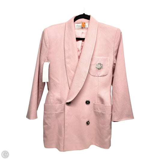 Blazer Luxury Designer By Dior In Pink, Size: 4