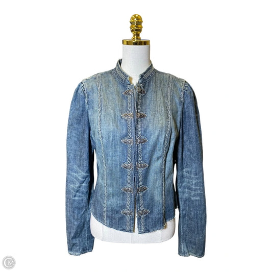 Jacket Denim By Elie Tahari In Blue Denim, Size: S