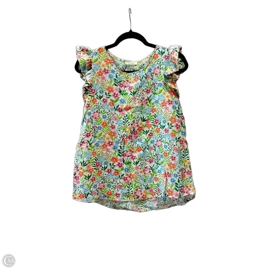 Blouse Short Sleeve By Les Amis In Floral Print, Size: S