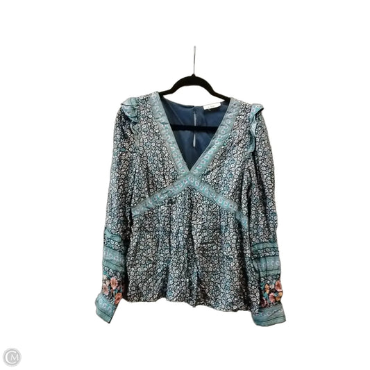 Blouse Long Sleeve By In Loom In Floral Print, Size: S