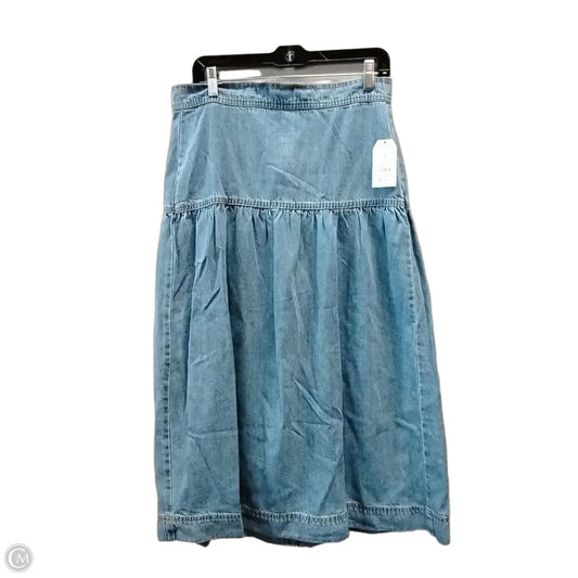 Skirt Maxi By Time And Tru In Blue, Size: 10