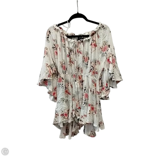 Romper By Blue In Floral Print, Size: M