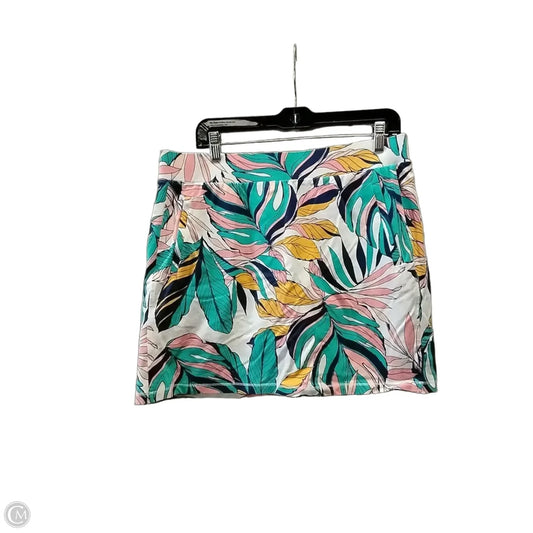 Skort By Talbots In Floral Print, Size: L