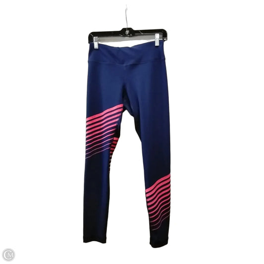 Athletic Leggings By 90 Degrees By Reflex In Blue & Orange, Size: M