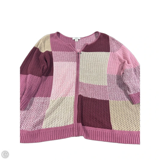 Sweater By Cj Banks In Pink, Size: 3x