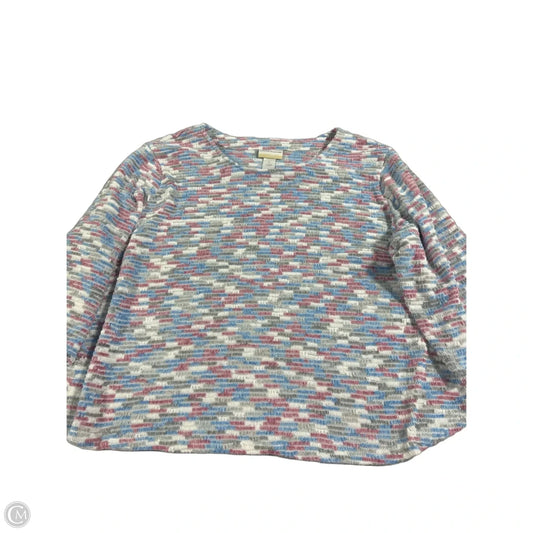 Sweater By Alfred Dunner In Blue & Pink, Size: 3x