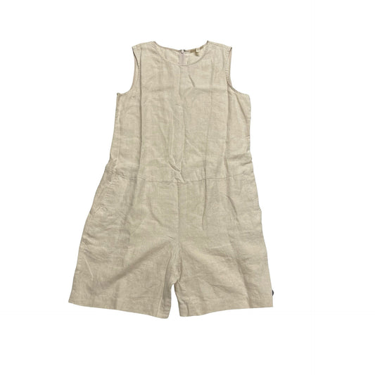 Romper Designer By Eileen Fisher In Tan, Size:S