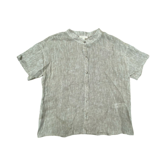 Top Ss Designer By Eileen Fisher In Beige, Size:Xxs