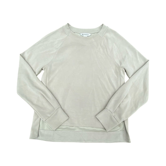 Athletic Sweatshirt Crewneck By Athleta In Beige, Size:Xxs