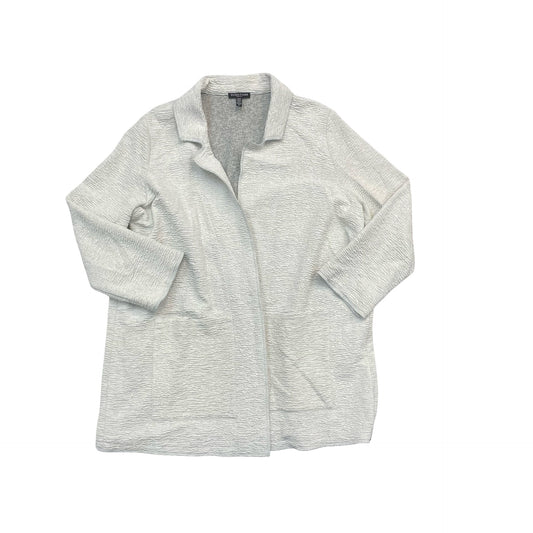 Blazer Designer By Eileen Fisher In Grey, Size:1X
