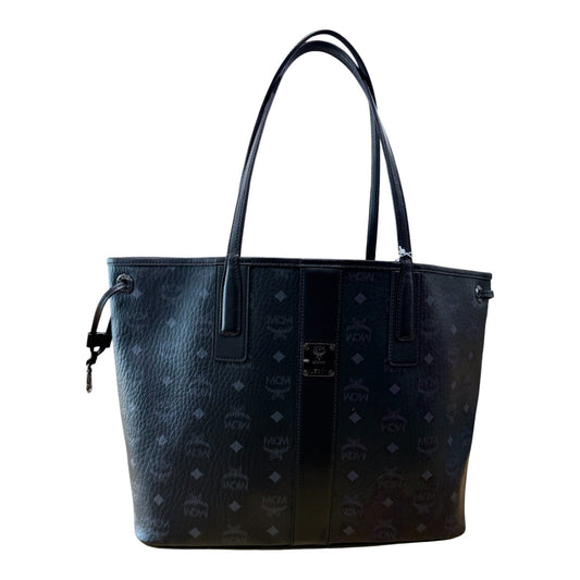Handbag Luxury Designer By Mcm In Black, Size:Medium