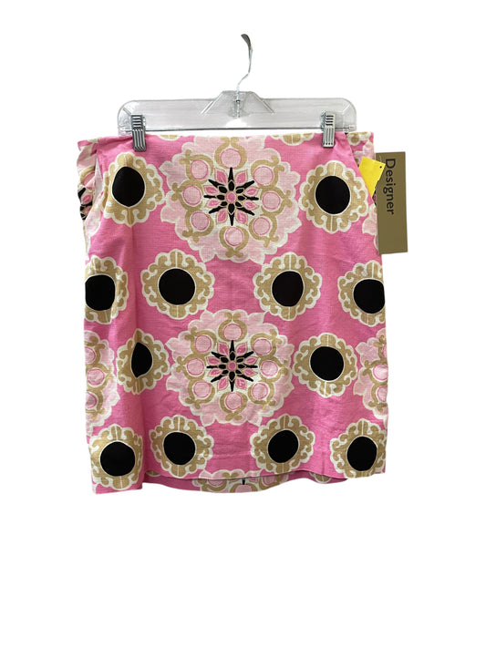 Skirt Designer By Lilly Pulitzer In Pink & Tan, Size:L