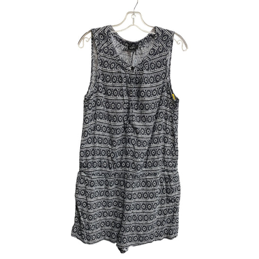 Romper By Loft In Blue & White, Size:L