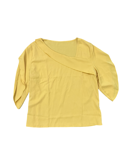 Top Ss By Clothes Mentor In Yellow, Size:Xl