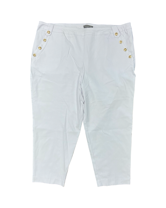 Pants Dress By Kate & Mallory In White, Size:2X