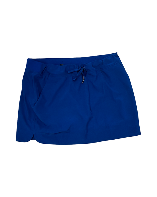 Athletic Skort By Gaiam In Blue, Size:Xl