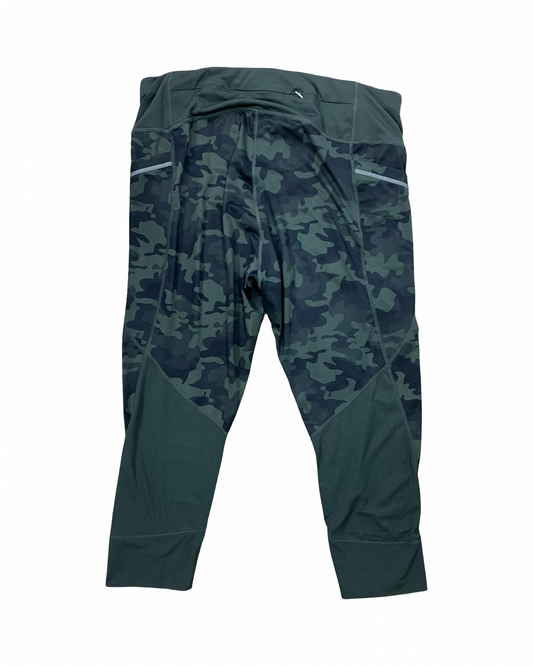 Athletic Leggings Capris By Active Life In Green, Size:1X