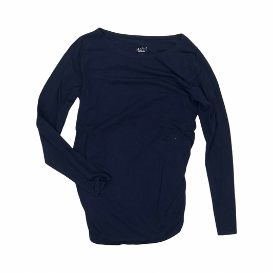 Mat Top Ls By Isabel Maternity In Navy, Size:L