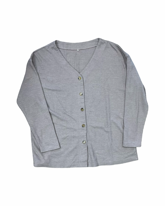 Blouse 3/4 Sleeve By Clothes Mentor In Taupe, Size:1X