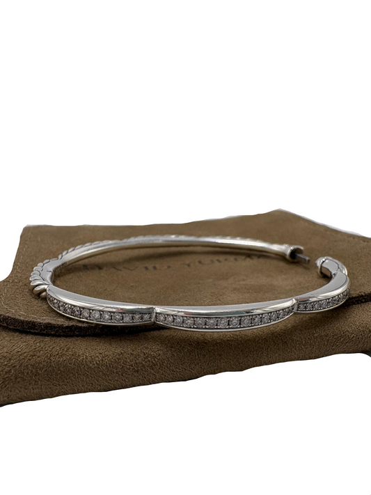 David Yurman Tides 3 Station Diamond Luxury Bracelet