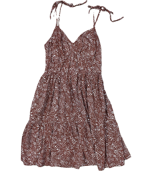 Dress Casual Short By Loft In Brown & White, Size:S
