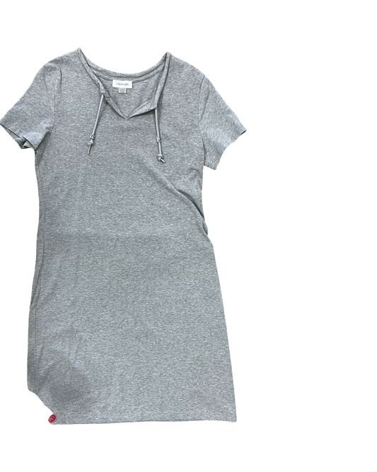 Dress Casual Short By Calvin Klein In Grey, Size:M