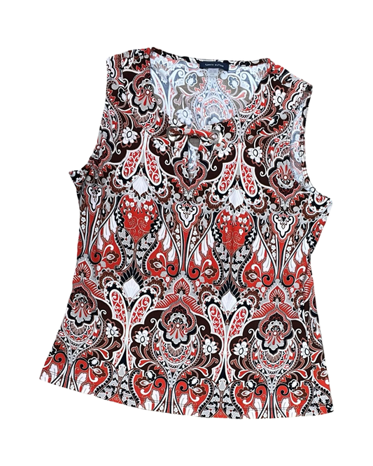 Top Sleeveless By Tommy Hilfiger In Multi, Size:L