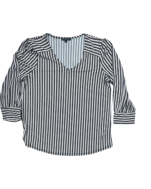 Top Ls By Adrianna Papell In Black & Tan, Size:M