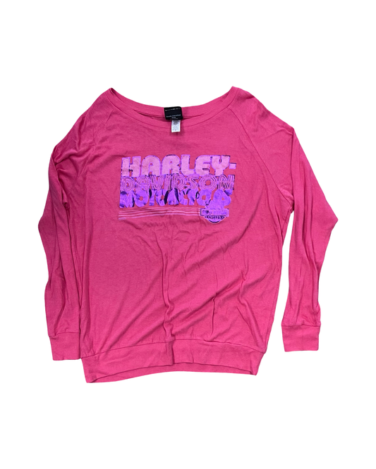 Top Ls By Harley Davidson In Pink, Size:M